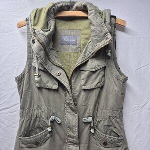 Fashionomics Medium Vest Jacket Army Green Aztec Pattern